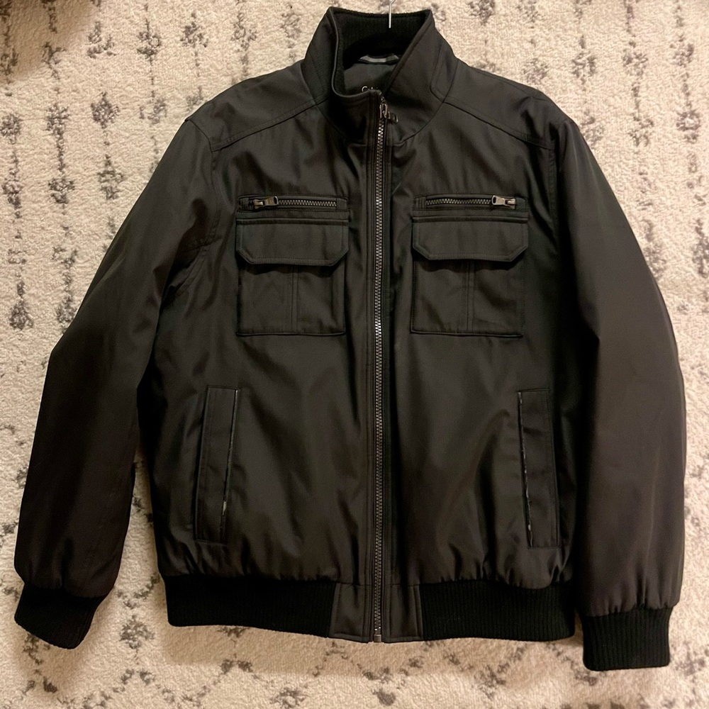 Men’s Calvin Klein Bomber Jacket in Black - Like New